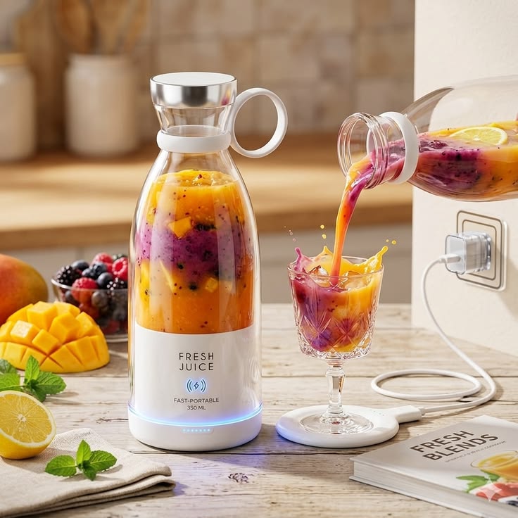 Mini Portable Blender Electric Fruit Juicer Mixers
