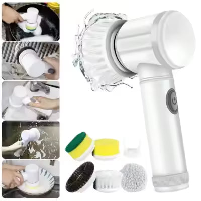 5 in 1 Electric Cleaning Brush Rotating Scrubber