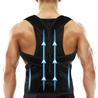 Adjustable Magnetic Posture Corrector Back Brace Support Belts for Upper Back Pain Relief