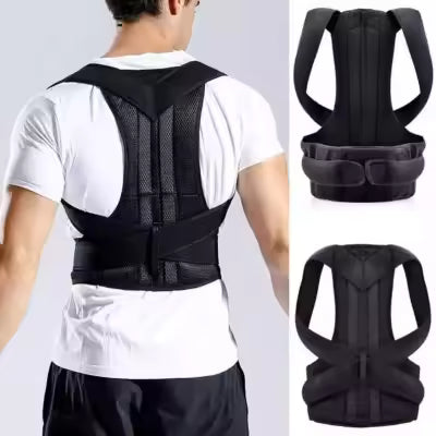 Adjustable Magnetic Posture Corrector Back Brace Support Belts for Upper Back Pain Relief
